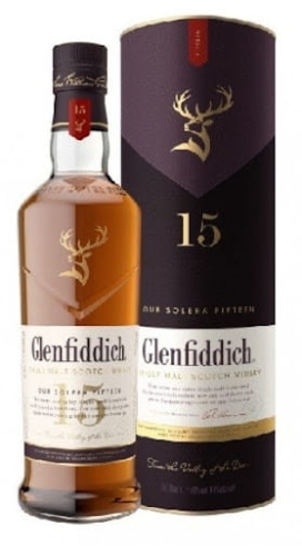 Whisky Glenfiddich 15Y 0,7l 40% tuba