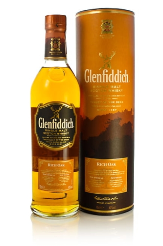 Whisky Glenfiddich 14Y Rich Oak Single Malt 0,7l 40% tuba