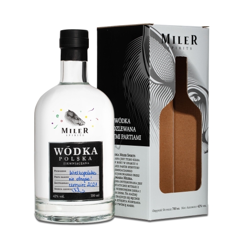 Wódka Miler Polska ziemniaczana 0,7l 42% + kart.