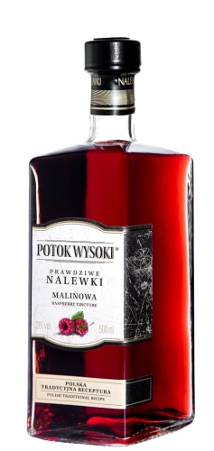 Nalewka Prawdziwa Potok Wysoki malinowa 0,5l 21%