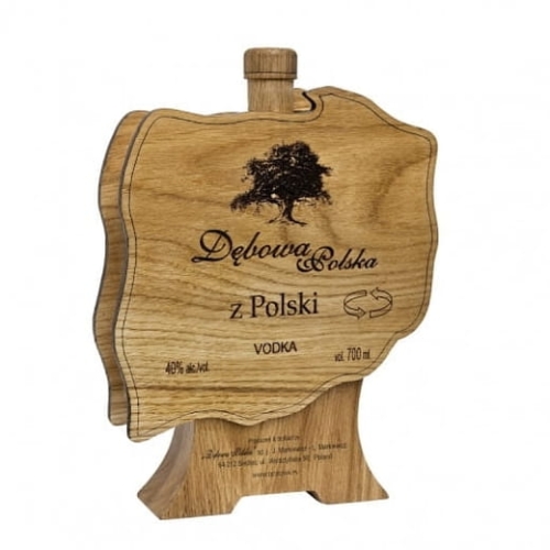Wódka Dębowa Polska Mapa drew. 0,7l 40% + kart.