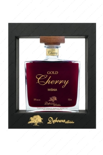 Wódka Dębowa Gold Cherry 0,7l 30% karafka ramka