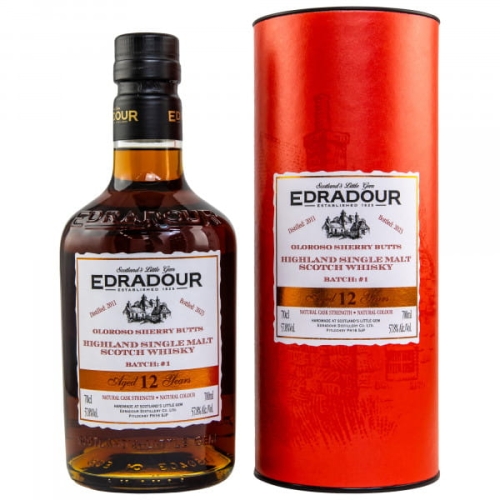Whisky Edradour 12Y Oloroso Sherry Batch No.1 D.2011 B.2023 0,7L 57,8% + tuba