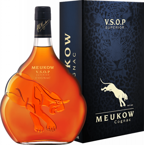 Cognac Meukow Superior VSOP 1,75l 40% + kartonik