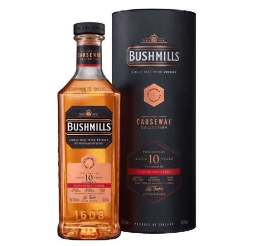 Whiskey Bushmills 10Y Causeway Collection Plum Brandy Cask0,7l 59,6% tuba