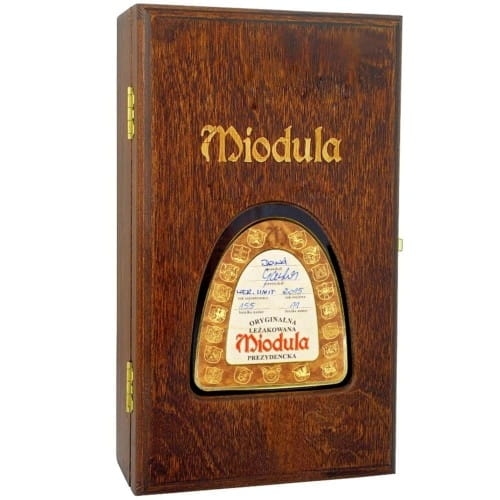 Wódka Miodula Prezydencka 0,5l 40% skrzynka drew.