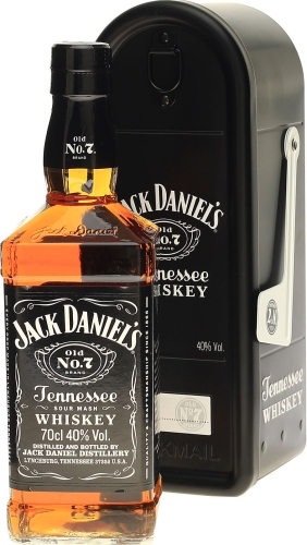 Whiskey Jack Daniel's 0,7l 40% + puszka skrzynka na listy