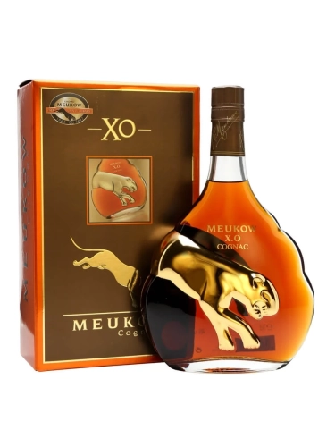 Cognac Meukow XO Gold Panther 1,75l 40% + kartonik