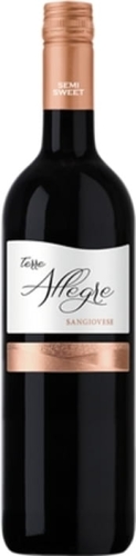 Wino Terre Allegre Sangiovese 0,75l 12% cz/p/s