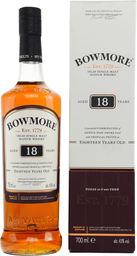 Whisky Bowmore 18Y 0,7l 43% + kartonik