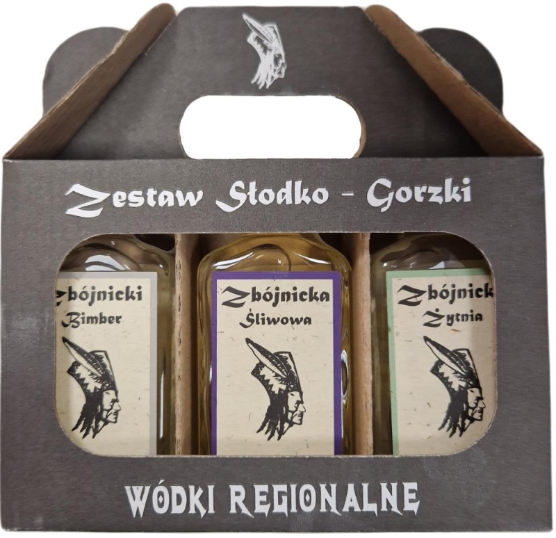 Wódka Zajenbista Zestaw Słodko-Gorzki 6x50ml 40% + kart..jpg
