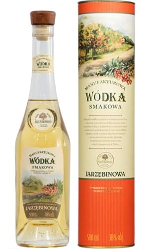Wódka Manufakturowa Smakowa Jarzębinowa 0,5l 38% + tuba