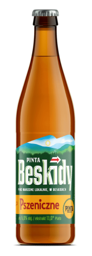 Piwo Pinta Beskidy Pszeniczne 0,5l 6% but. b/z