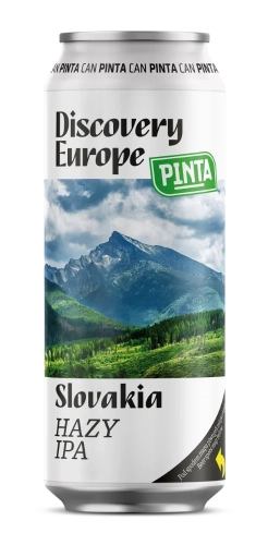 Piwo Pinta Hazy Discovery Europe Slovakia Hazy IPA 0,5l 6,5% pusz.