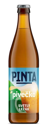 Piwo Pinta Pivecko Svetly Lezak 0,5l 4,5% but. b/z Brow. Pinta