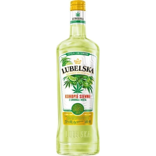 Wódka Konopie Siewne limonka-mięta Lubelska 0,5l 25%