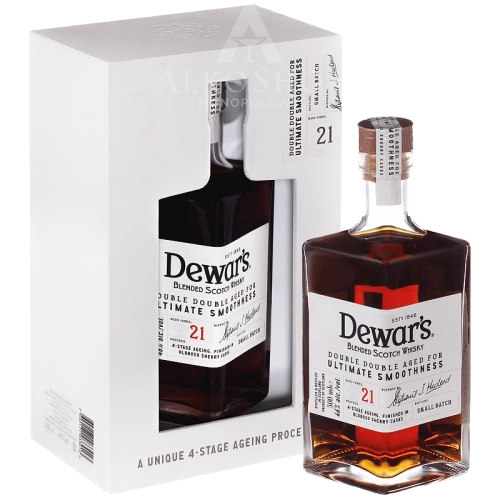 Whisky Dewar's 21Y Double Duble Blended 0,5l 46% + kart.