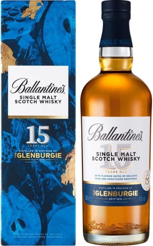 Whisky Ballantine's 15Y Glenburgie 0,7l 40% + kart
