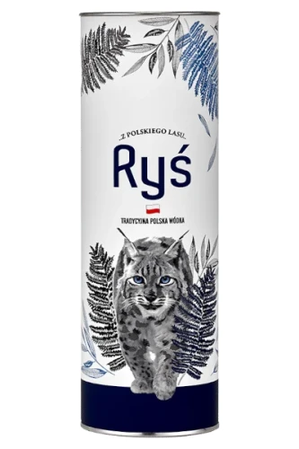 Wódka Dębowa Polska Ryś 0,7l 40% + tuba.webp