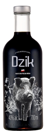 Wódka Dębowa Polska Black Dzik 0,7l 40%