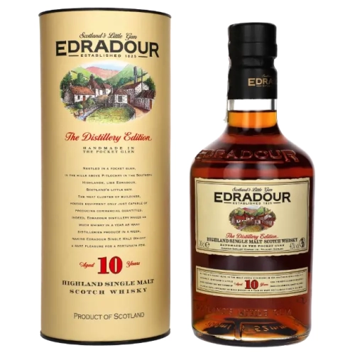 Whisky Edradour 10Y Single Malt 0,7l 43% + tuba