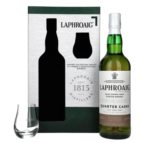 Whisky Laphroaig Quarter Cask Islay Single Malt 0,7l 48% + 2 szkl.