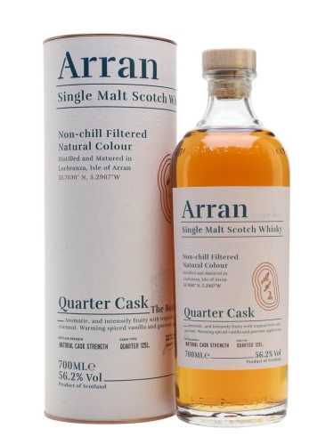 Whisky Arran Quarter Cask Single Malt 0,7l 56,2% + tuba