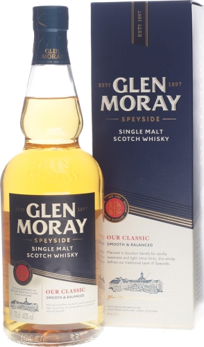 Whisky Glen Moray Elgin Classic Single Malt 0,7l 40% + kart.