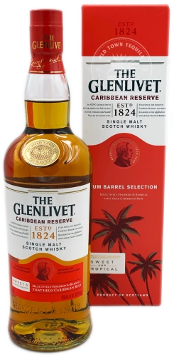 Whisky The Glenlivet Caribbean Reserve 0,7l 40% + kart