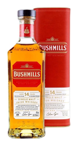 Whiskey Bushmills 14Y Malaga Cask Finish 0,7l 40% + tuba