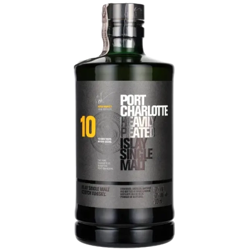 Whisky Port Charlotte Heavy Peated Islay Single Malt 10Y 0,7l 50% + tuba
