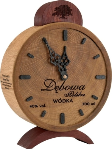 Wódka Dębowa Polska Zegar drew.0,7l 40% + kart.