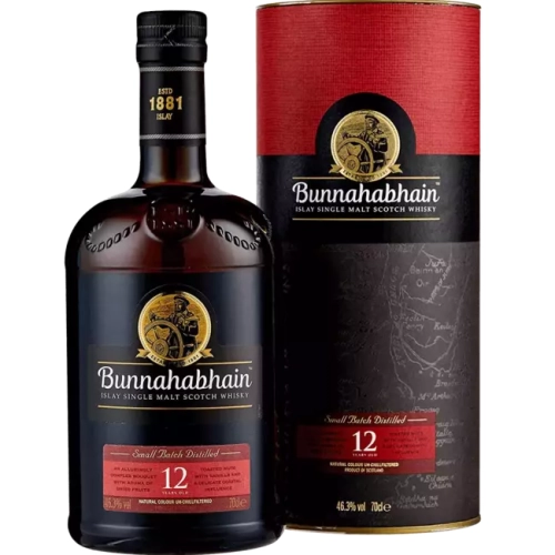 Whisky Bunnahabhain 12Y Small Batch 0,7l 46,3% + tuba