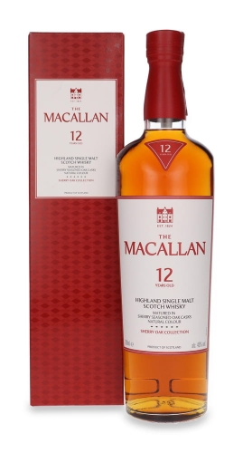 Whisky Macallan 12Y' Sherry Oak Cask 0,7l 40% kart.