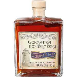 Wódka Gorzałka Kołobrzeska Wędzona Śliwka 0,5l 40% + kart.