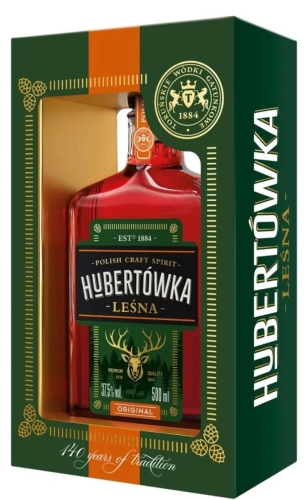 Wódka Hubertówka Leśna 0,5l 37,5% + kart.