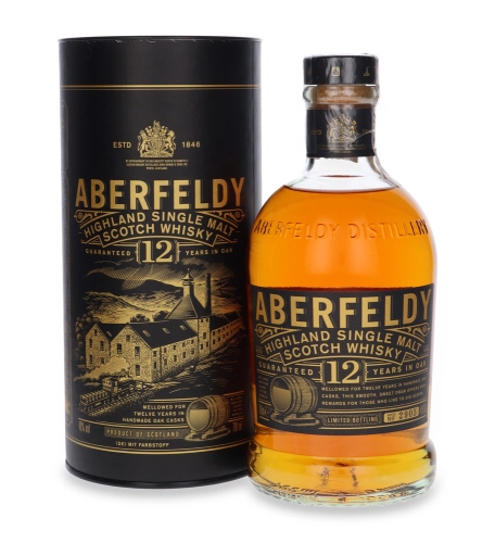 Whisky Aberfeldy 12Y Single Malt 0,7l 40% + tuba