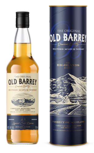 Whisky Old Barrey Blended 0,7l 40% + tuba