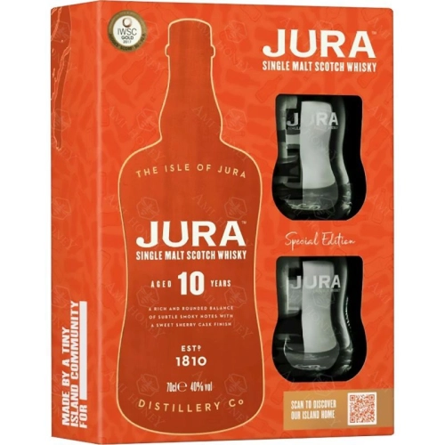 Whisky Jura Origin 10Y Single Malt 0,7l 40% + 2 szkl. kart